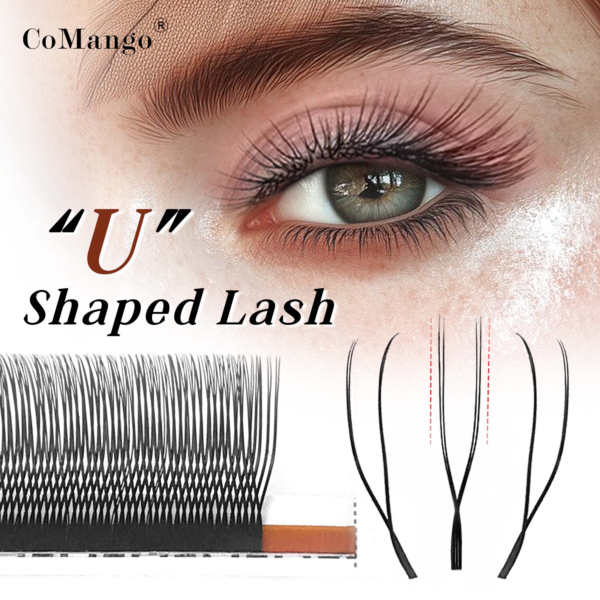 Eyelash Extension Supernatural - doğal takma kirpikler U kirpik şekli