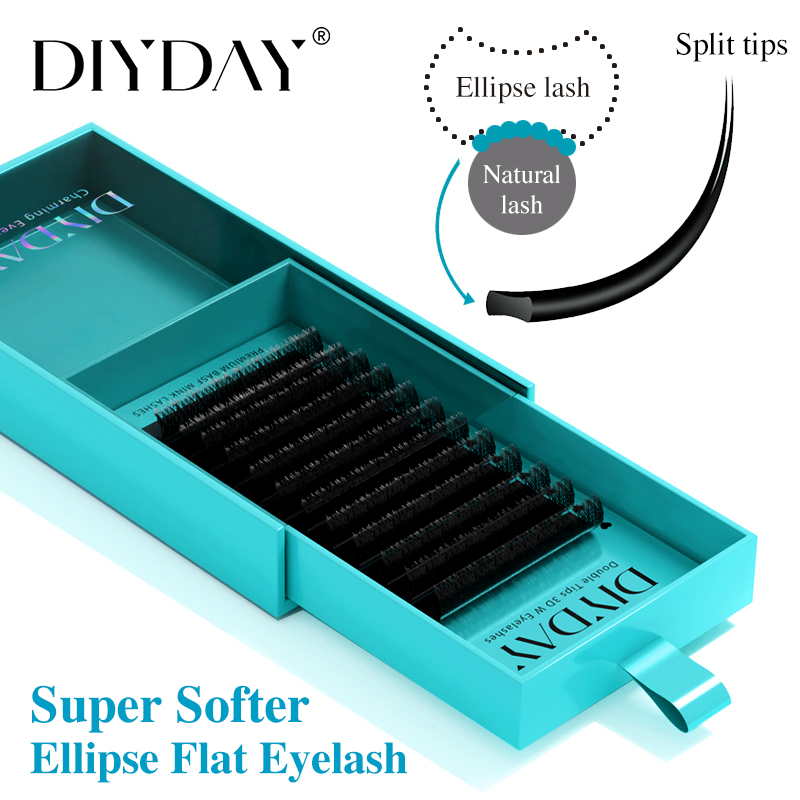 Eyelash Extension Supernatural - DIYDAY Elips Düz Kirpik Uzantıları 0.15