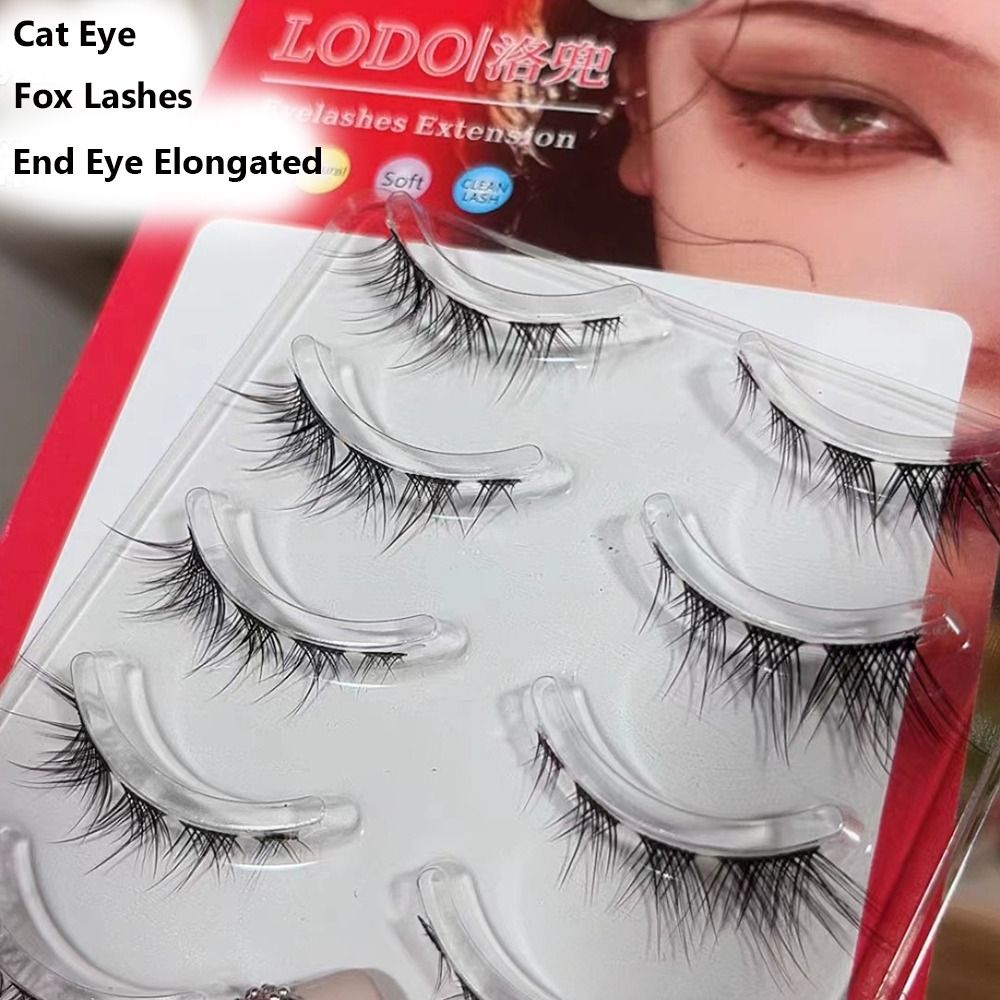Eyelash Extension Volume Cat Eye - 5Pairs 3D vizon kedi göz Lashes