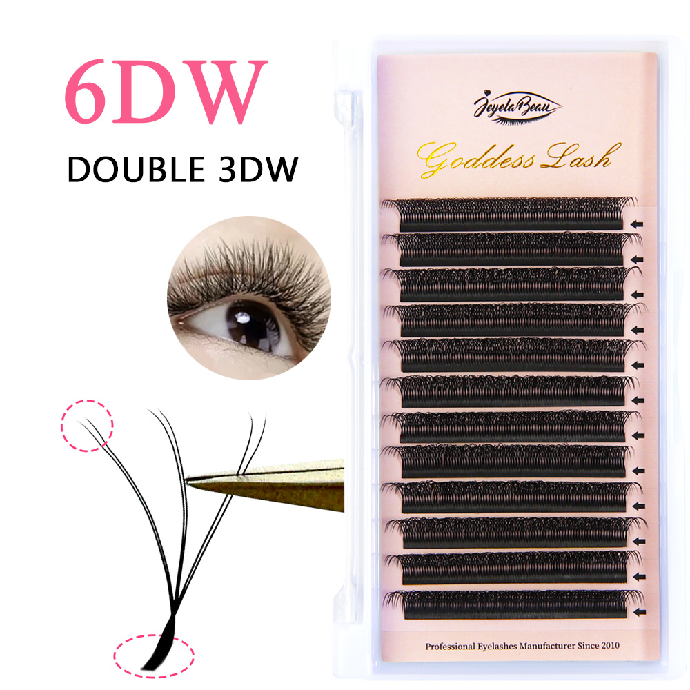 Eyelash Extension Double Volume - Tanrıça Çift 3D/4DW Şekilli Kirpik Uzatma