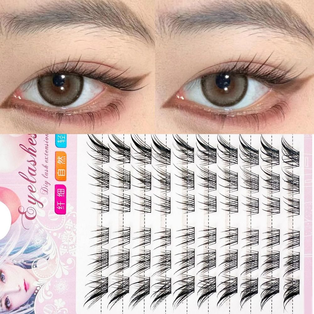 Eyelash Extension Anime - 3D Kedi Gözü Kümeleri Kirpikler Doğal