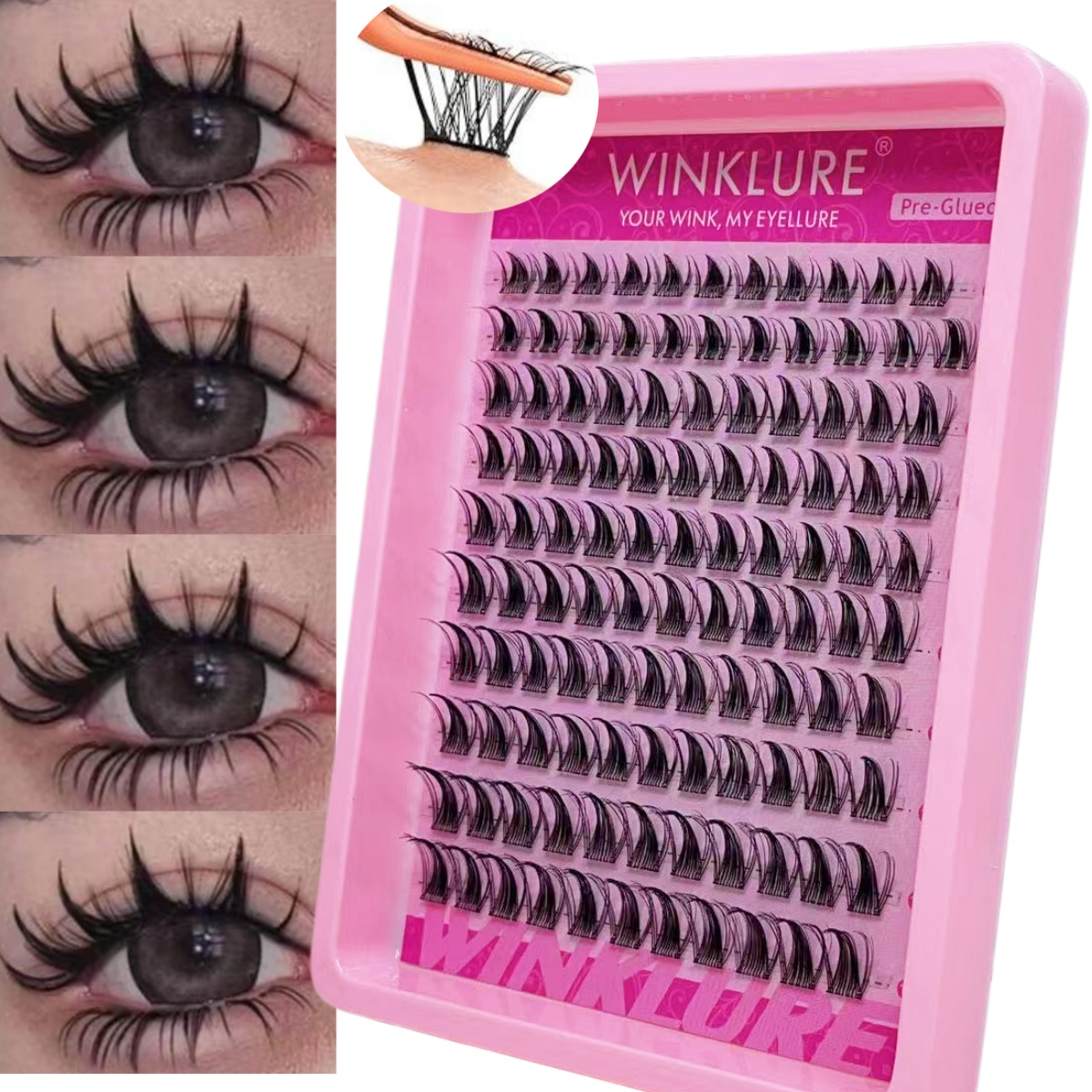 Eyelash Extension Anime - WINKLURE Kendinden Yapışkanlı Takma Kirpik Demetleri