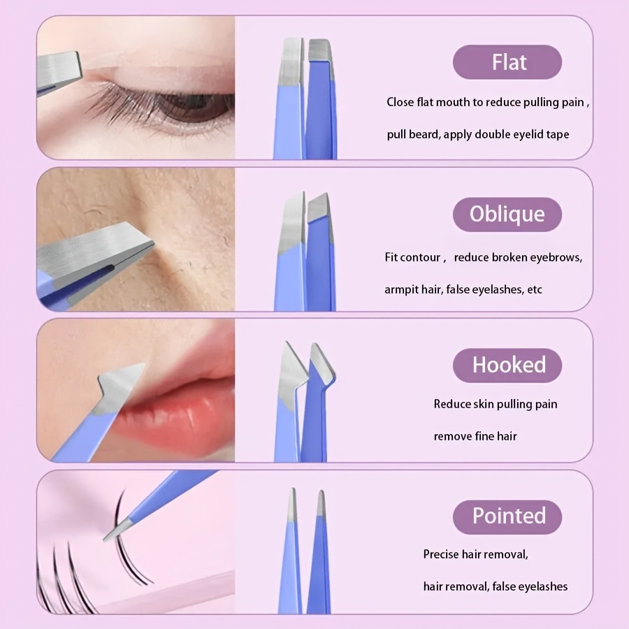 Paslanmaz Çelik 5 Parça Mor Cı - Eyelash Extension Remover incelemesi ve fiyatı