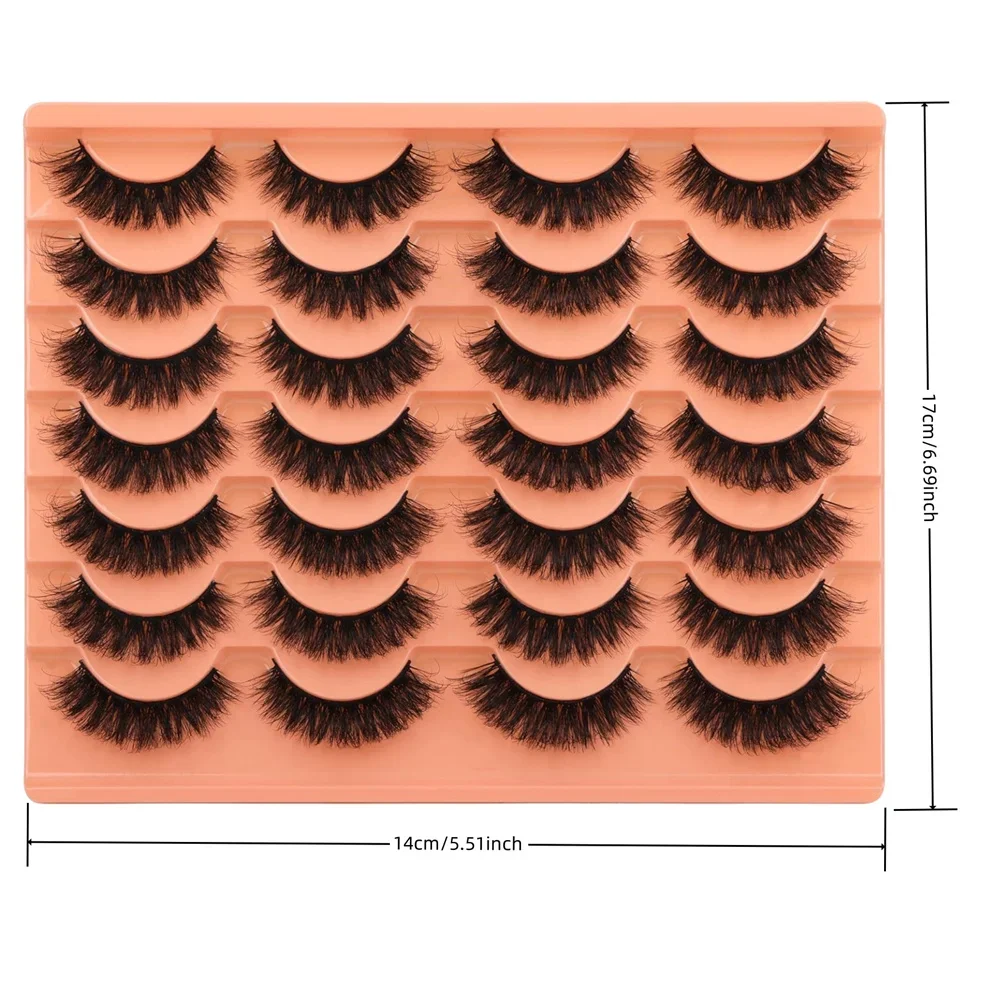 14 Çift Doğal Görünümlü Suni V - Eyelash Extension Volume Cat Eye incelemesi ve fiyatı