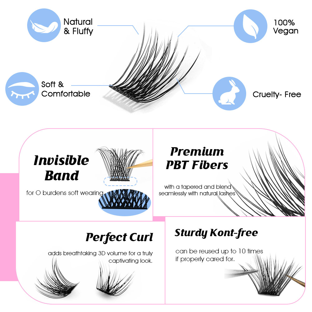 YUANZHIJIE Yeni DIY Kümeler Ya - Eyelash Extension Supernatural incelemesi ve fiyatı