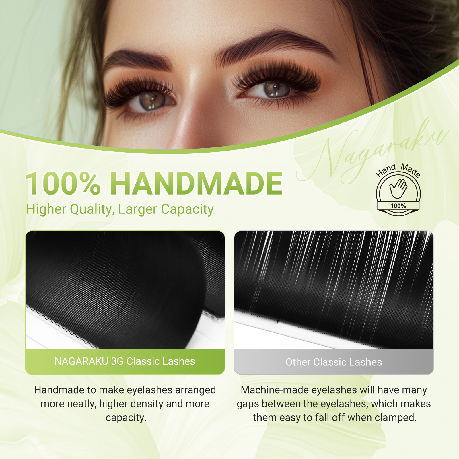 NAGARAKU Lüks Toplanan Klasik  - Eyelash Extension Natural Classic incelemesi ve fiyatı