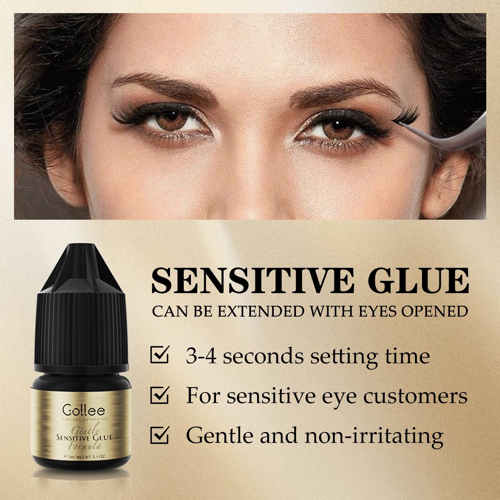 Gollee Kirpik Yapıştırıcısı De - Eyelash Extension Eye Irritation incelemesi ve fiyatı