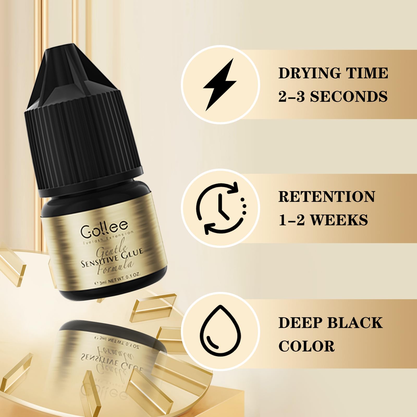 Gollee Kirpik Yapıştırıcısı De - Eyelash Extension Eye Irritation incelemesi ve fiyatı