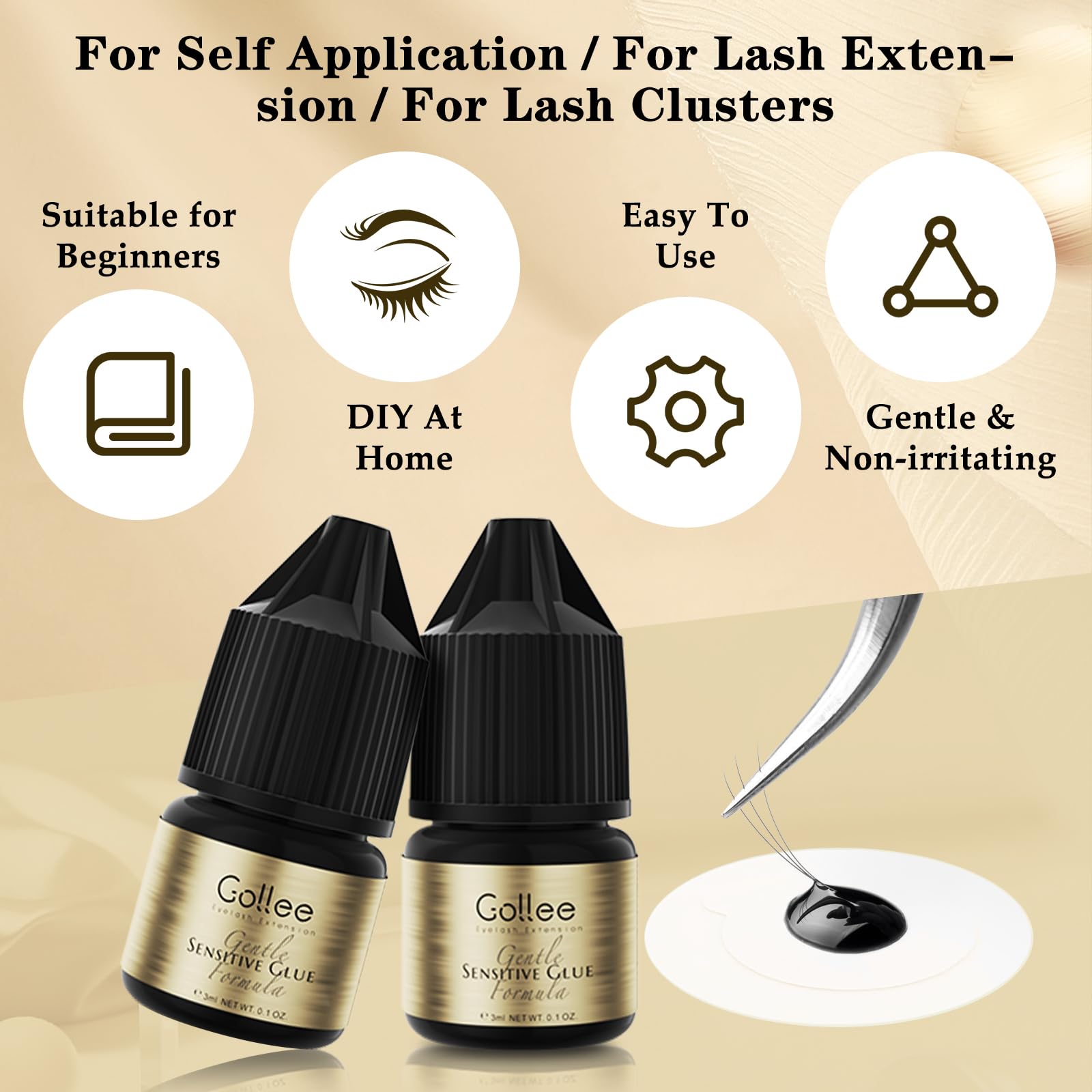 Gollee Kirpik Yapıştırıcısı De - Eyelash Extension Eye Irritation incelemesi ve fiyatı