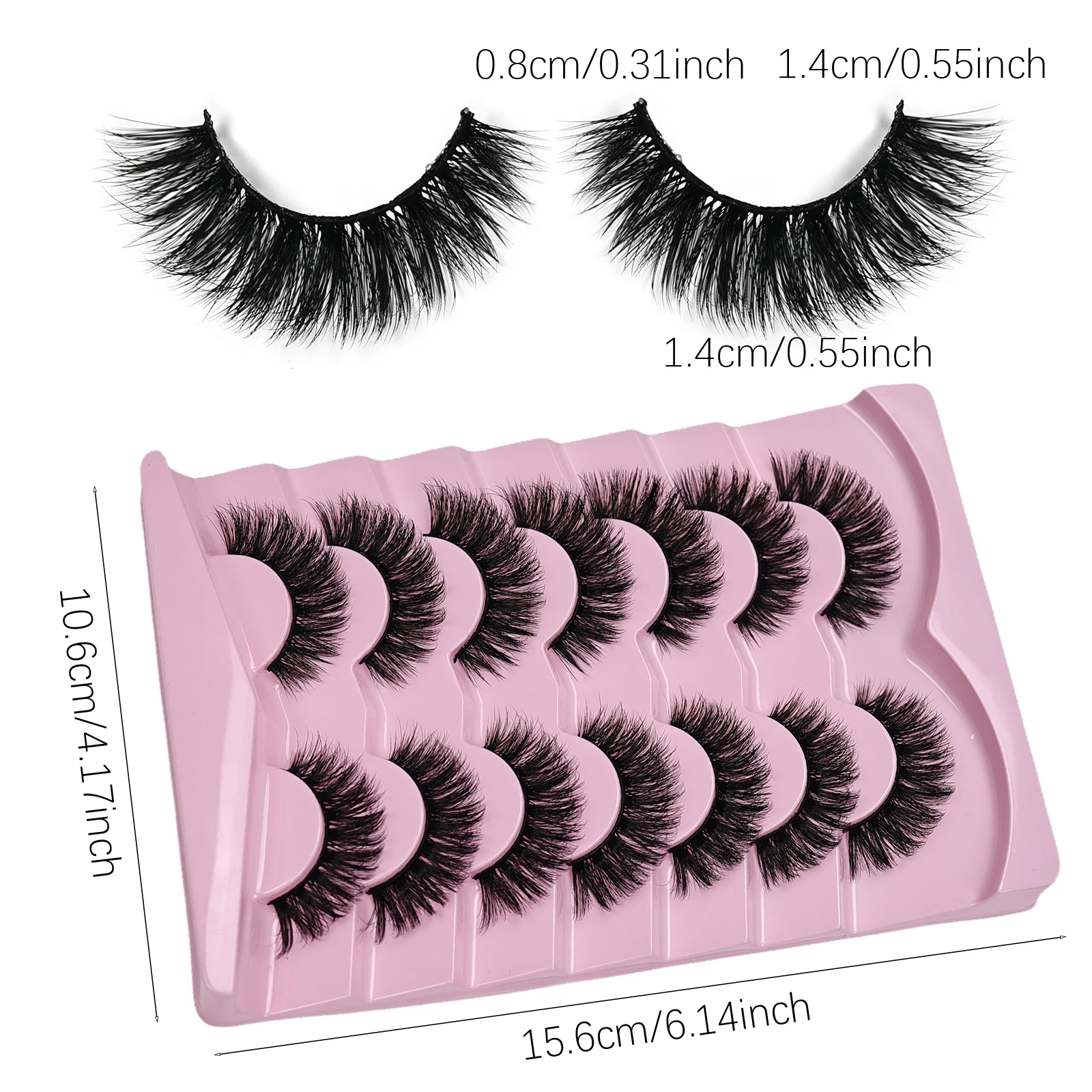 7 Pairs kedi göz Lashes hacmi  - Eyelash Extension Volume Cat Eye incelemesi ve fiyatı