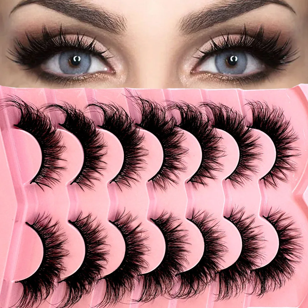 7 çift Kalın Kedi Gözü Kirpikl - Eyelash Extension Volume Cat Eye incelemesi ve fiyatı
